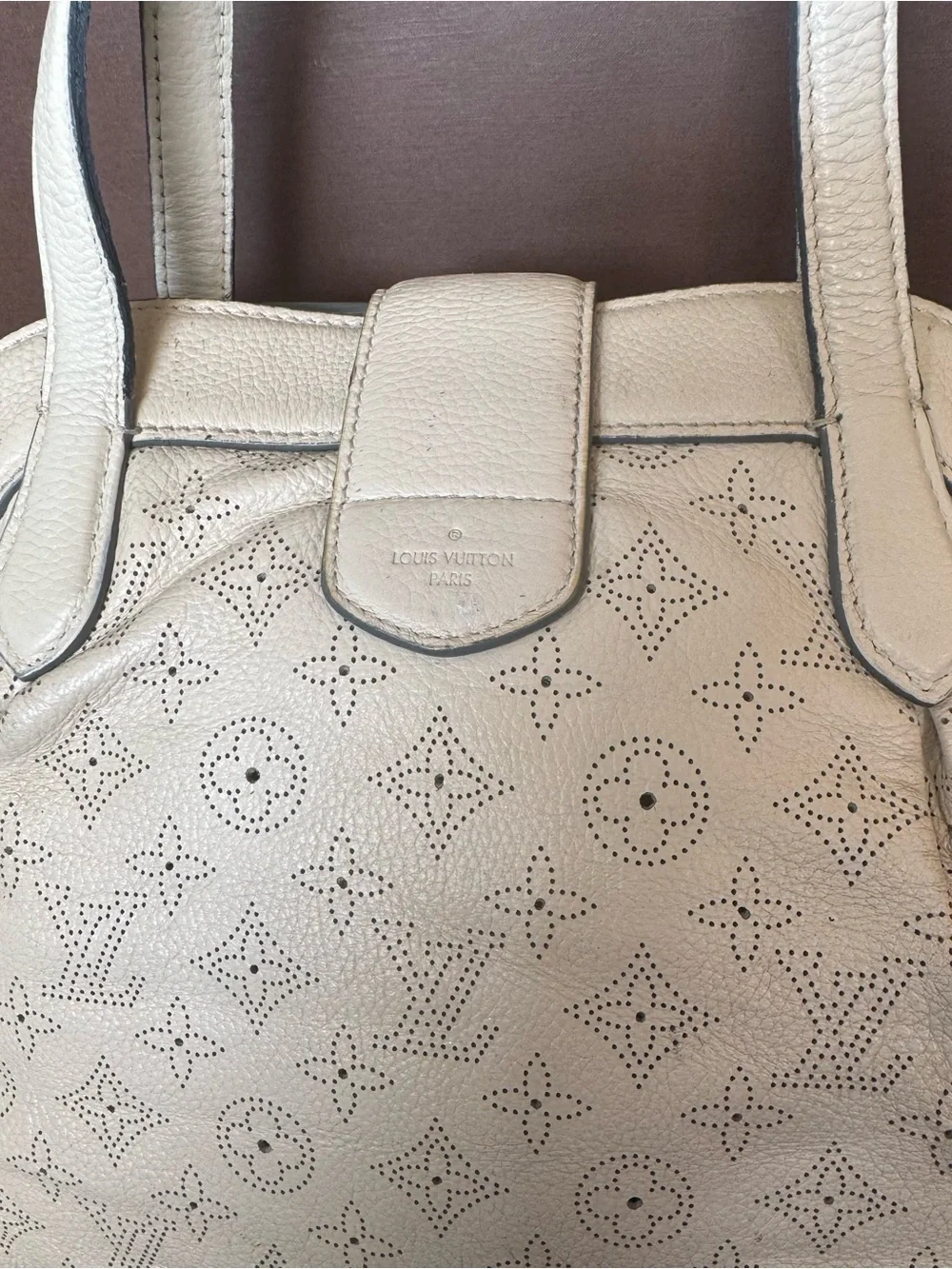 Louis Vuitton Mahina Lunar Moonlight perforated leather tote bag Vintage